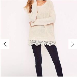 Urban outfitters pins and needles lace sweater